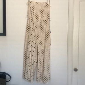 San Clemente Black and Cream Culotte Jumpsuit